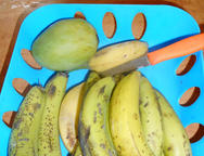 banány a mango